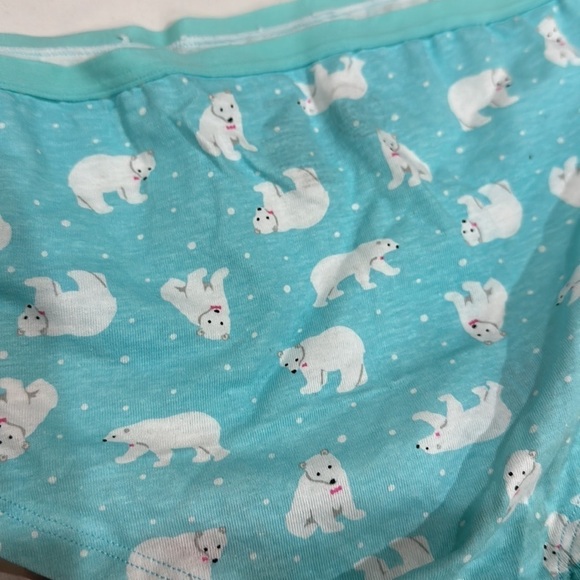 🆕 NEW! 4 pair holiday cotton hipster panties Sz L 8-10 - Picture 8 of 10